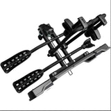 Suport 2 biciclete Peruzzo Siena 668E compatibil cu biciclete electrice cu prindere pe carligul de remorcare, Negru Mat