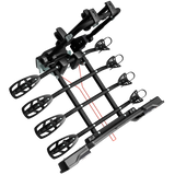 Suport biciclete Peruzzo Parma 4 biciclete 706/4N negru cu prindere pe carligul de remorcare