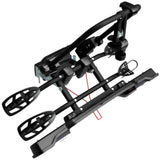 Suport 2 biciclete Peruzzo Parma 706N cu prindere pe carligul de remorcare, Negru Mat