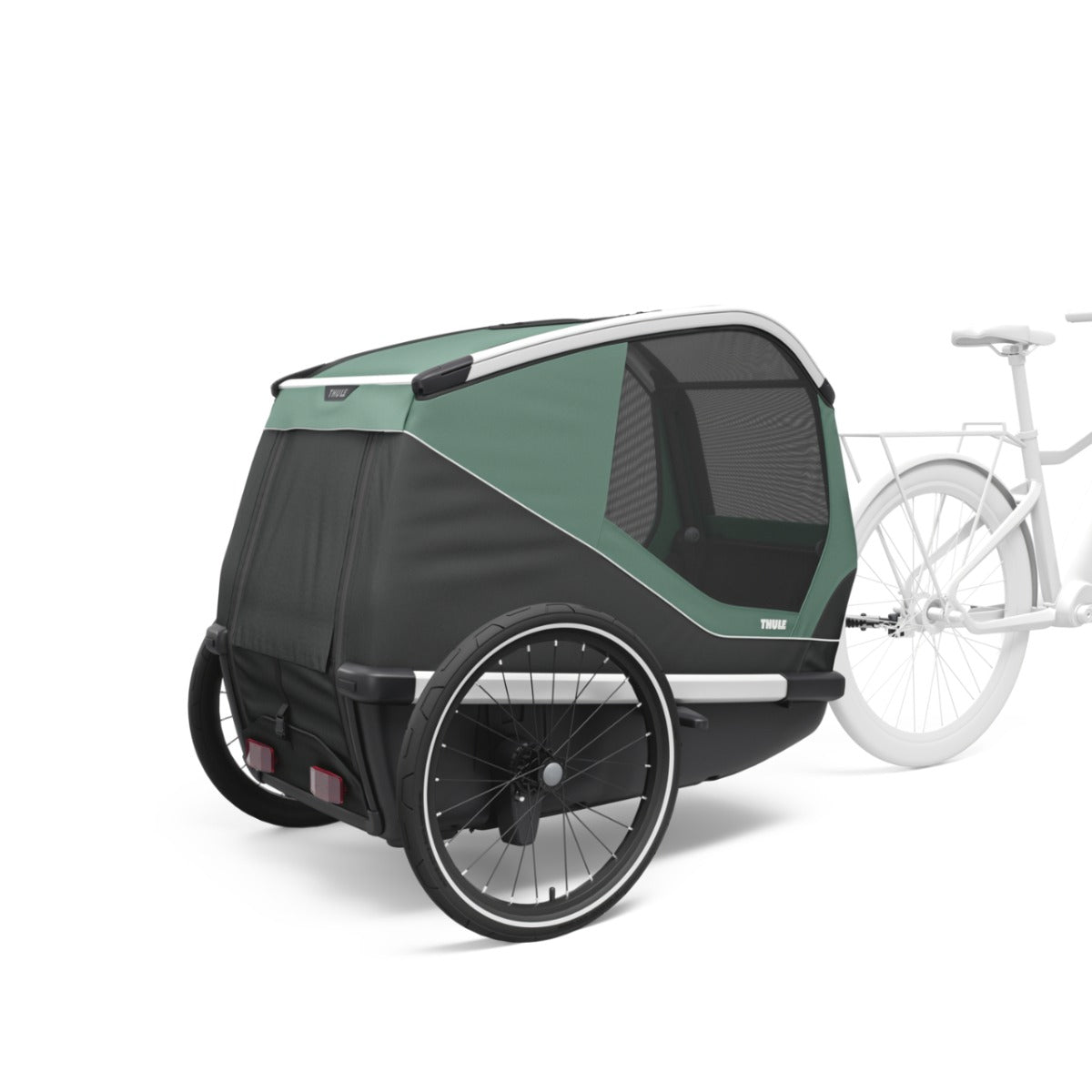Carucior transport caini Thule Bexey L, Hazy Green