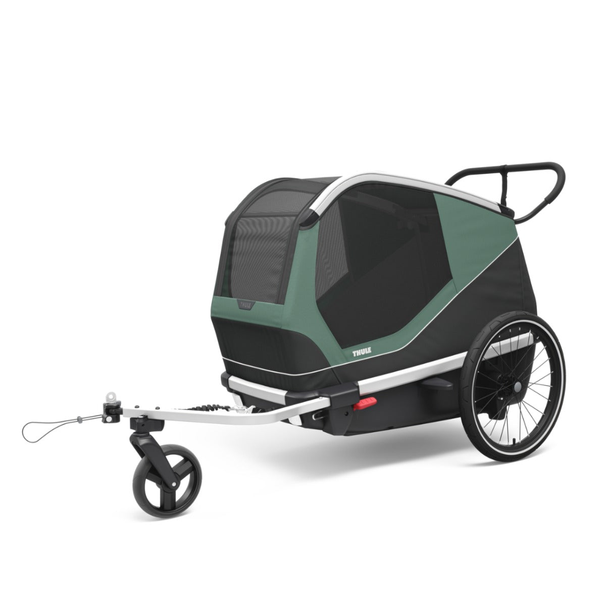 Carucior transport caini Thule Bexey L, Hazy Green