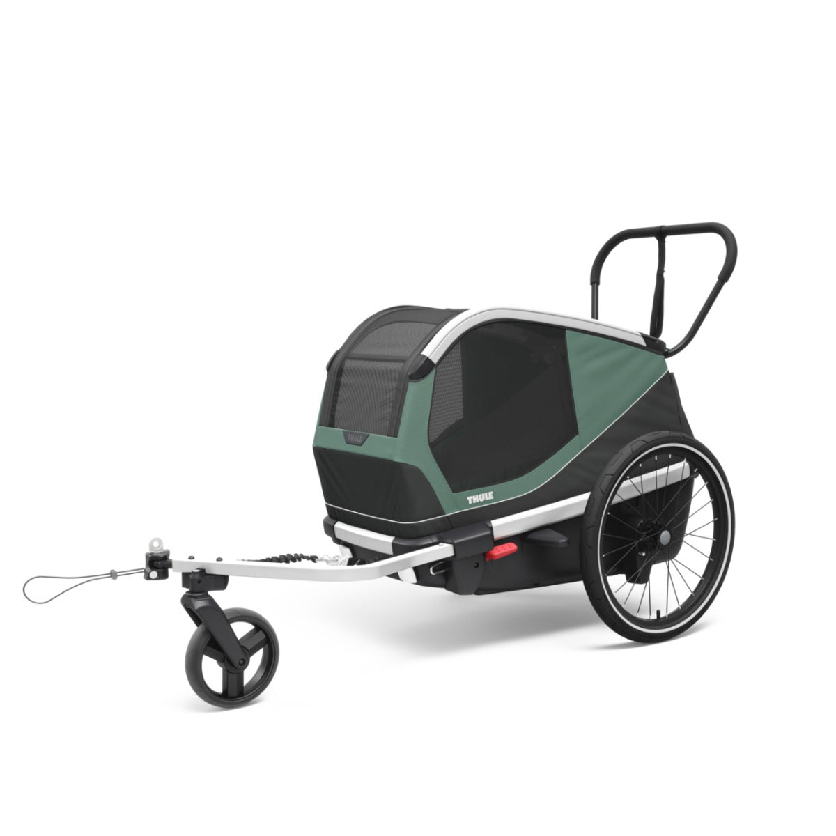 Carucior transport caini Thule Bexey M, Hazy Green