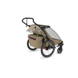 Carucior multisport double Thule Chariot Cross 2, Faded Khaki