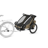 Carucior multisport double Thule Chariot Cross 2, Faded Khaki
