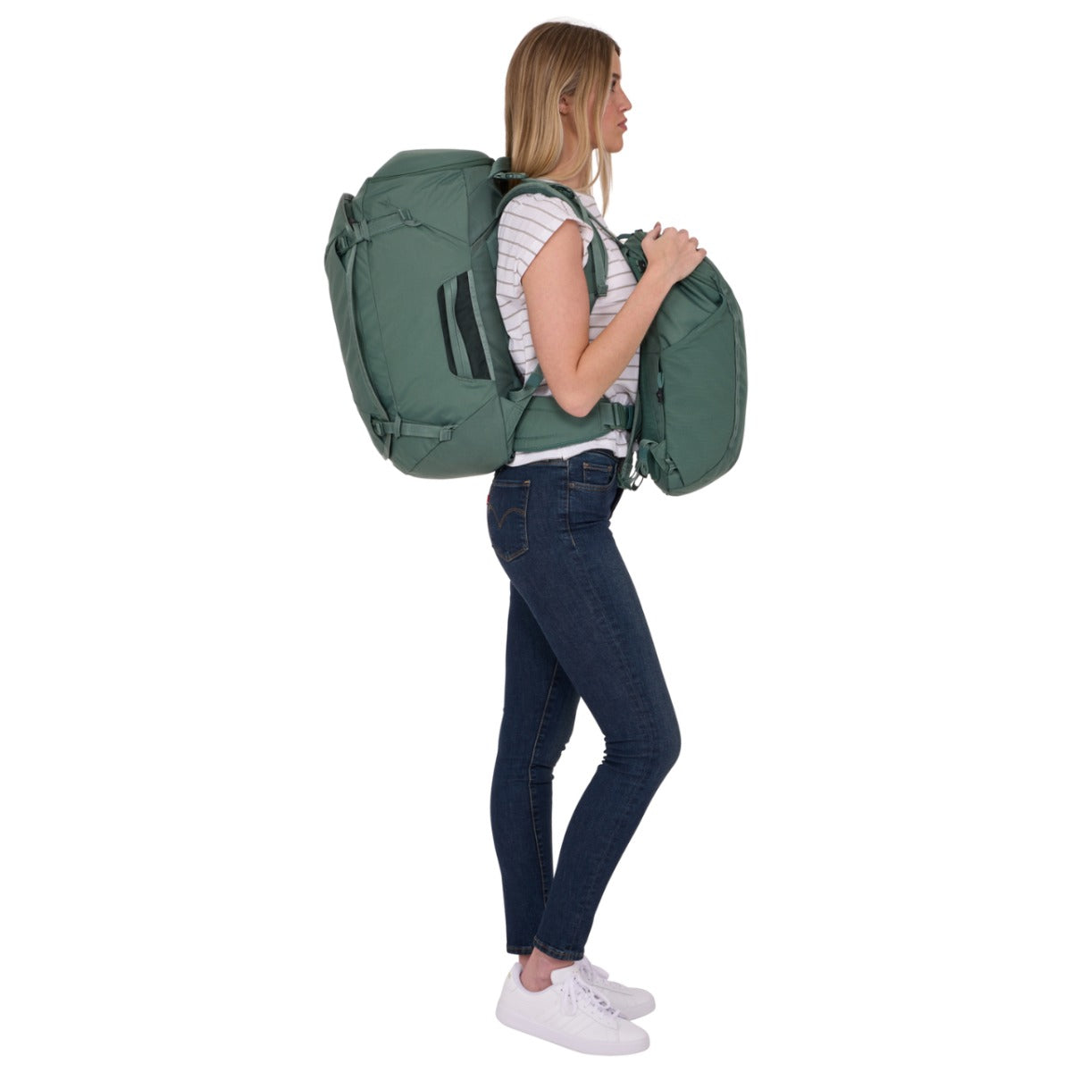 Rucsac tehnic Thule Landmark, 60L, Femei, Hazy Green