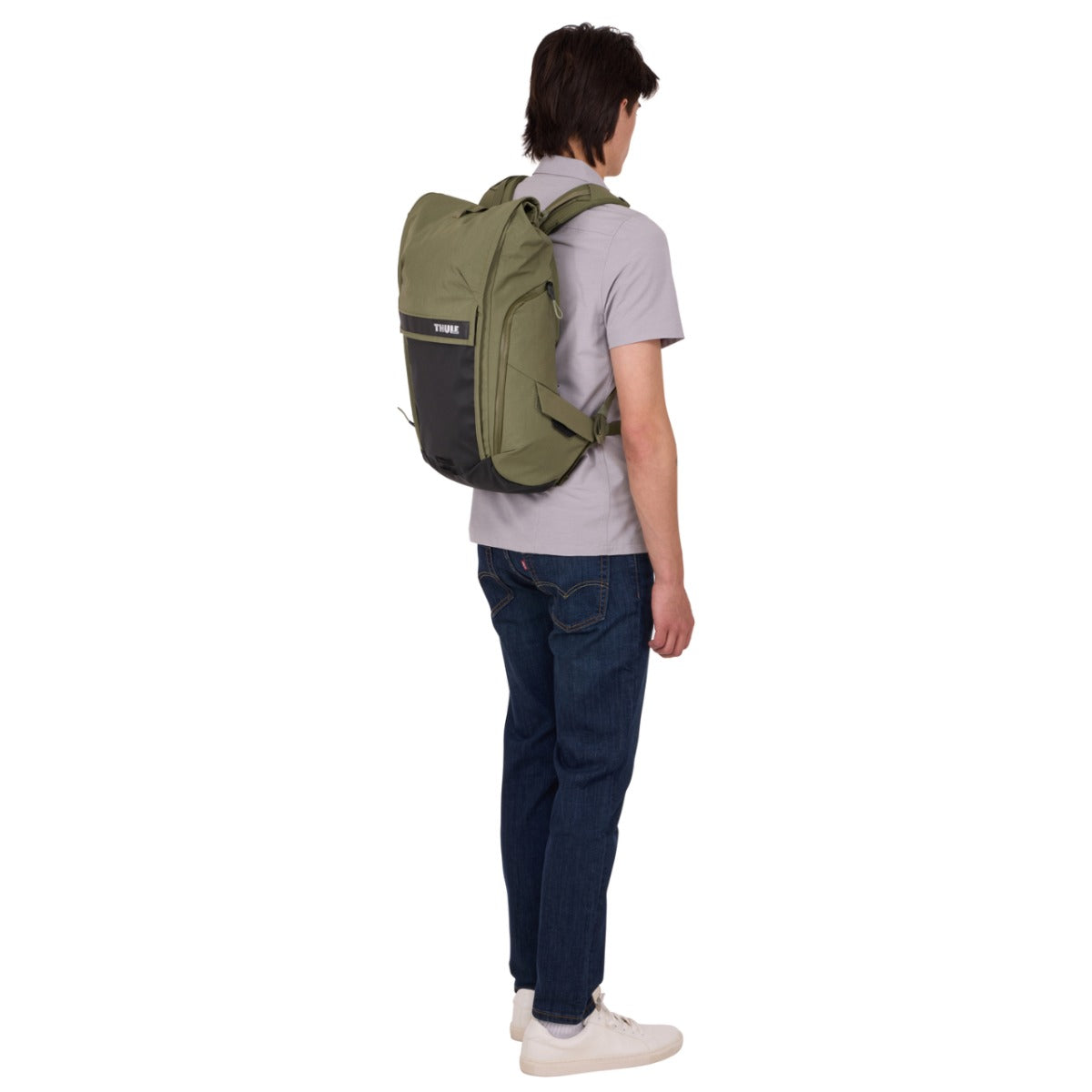 Rucsac urban cu compartiment laptop, Thule, Paramount Commuter, 20L, Soft Green