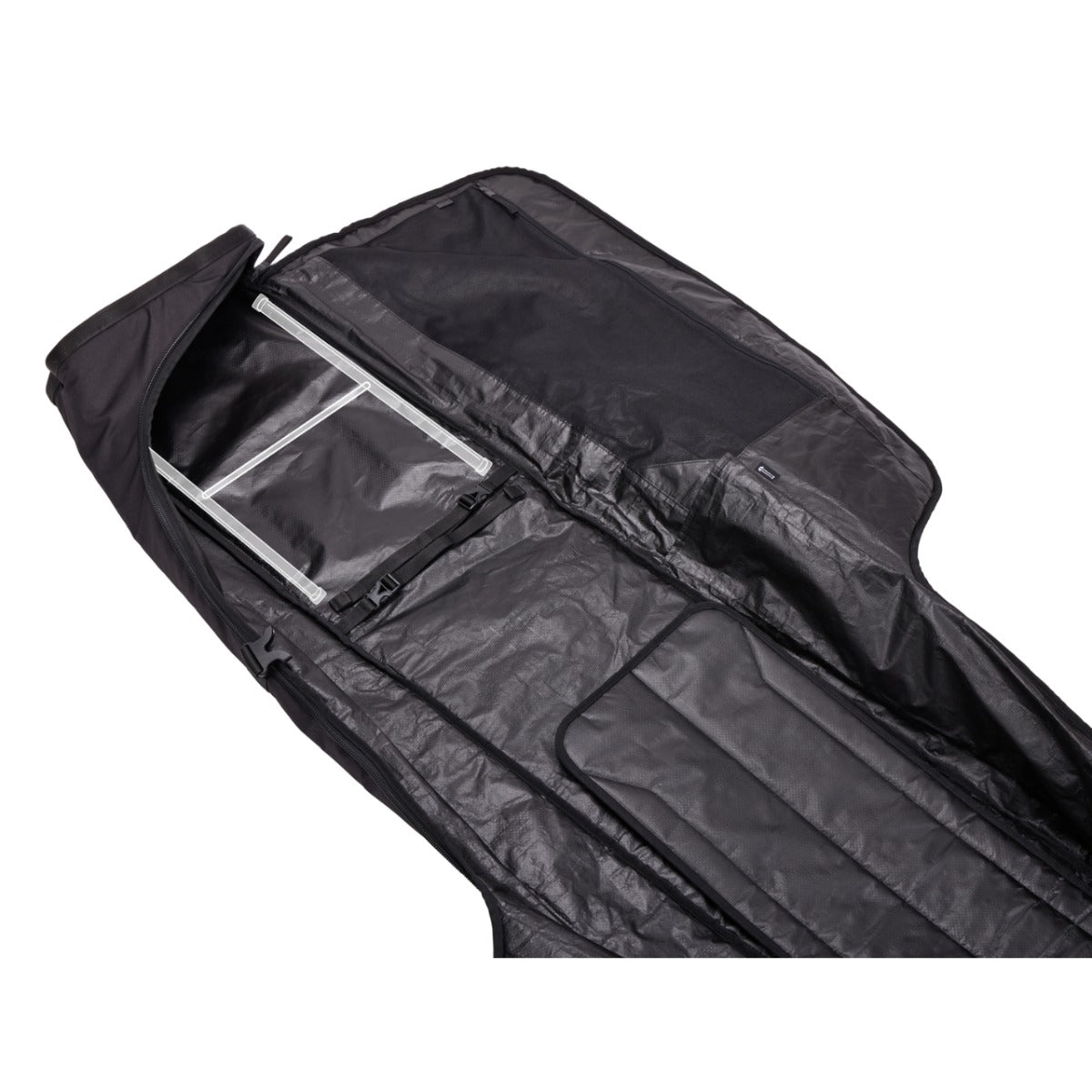 Geanta schi Thule RoundTrip Double Ski Roller 192cm, Negru, 2024