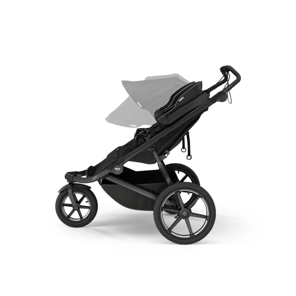 Carucior Thule Urban Glide 3 Double cu catarama hamului magnetica, Black