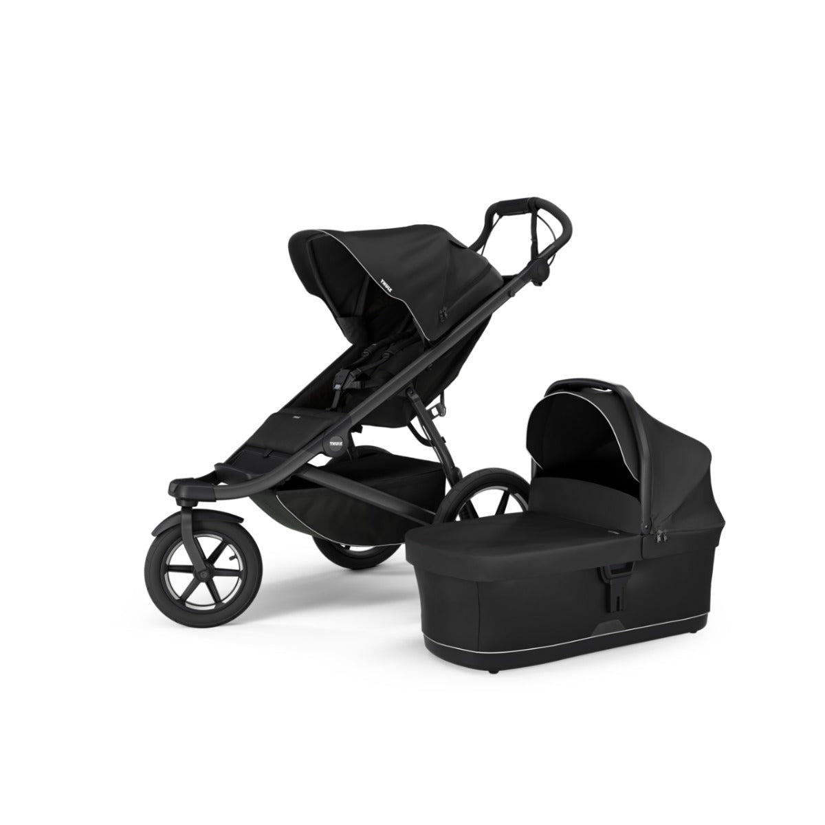 Carucior Thule Urban Glide 3 all-terrain cu catarama hamului magnetica, Black