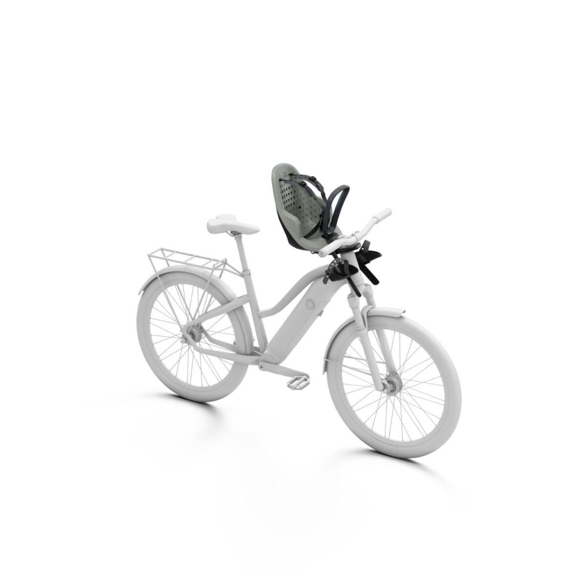 Scaun pentru copii, cu montare pe bicicleta in fata - Thule Yepp 2 Mini Front mounted, Agave