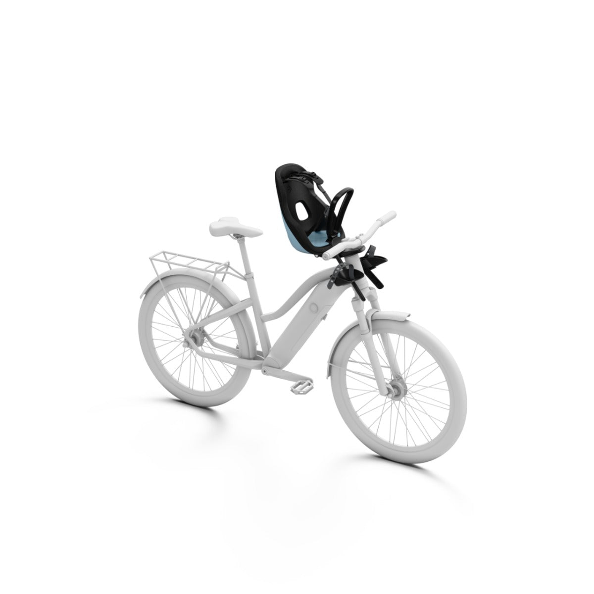 Scaun pentru copii, cu montare pe bicicleta in fata - Thule Yepp Nexxt 2 Mini Front mounted, Aquamarine