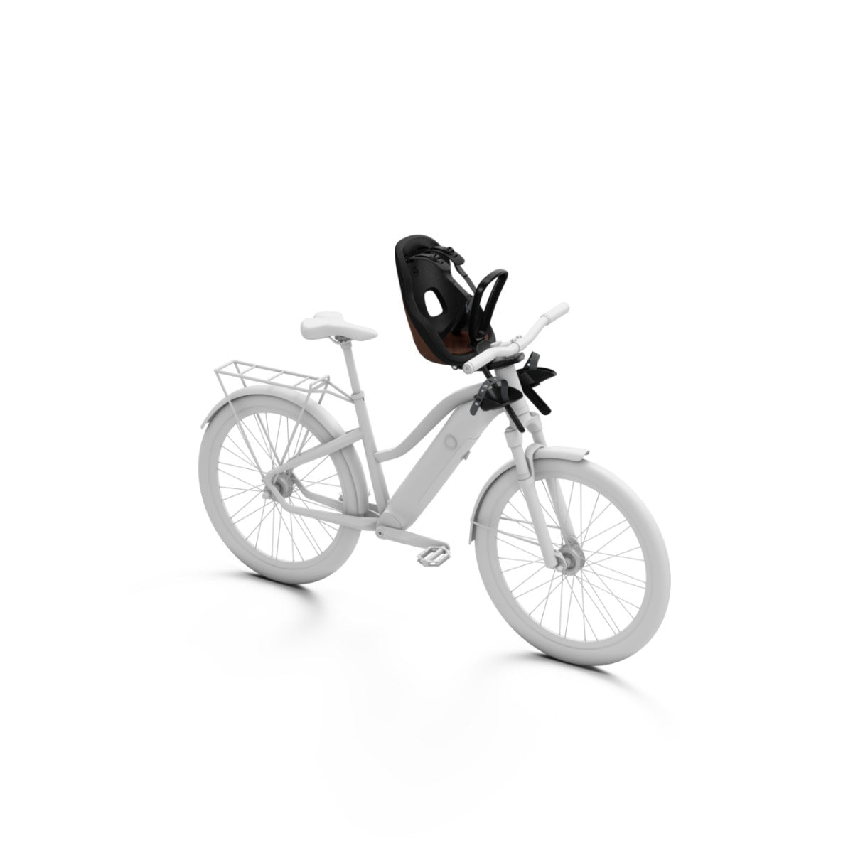 Scaun pentru copii, cu montare pe bicicleta in fata - Thule Yepp Nexxt 2 Mini Front mounted, Chocolate