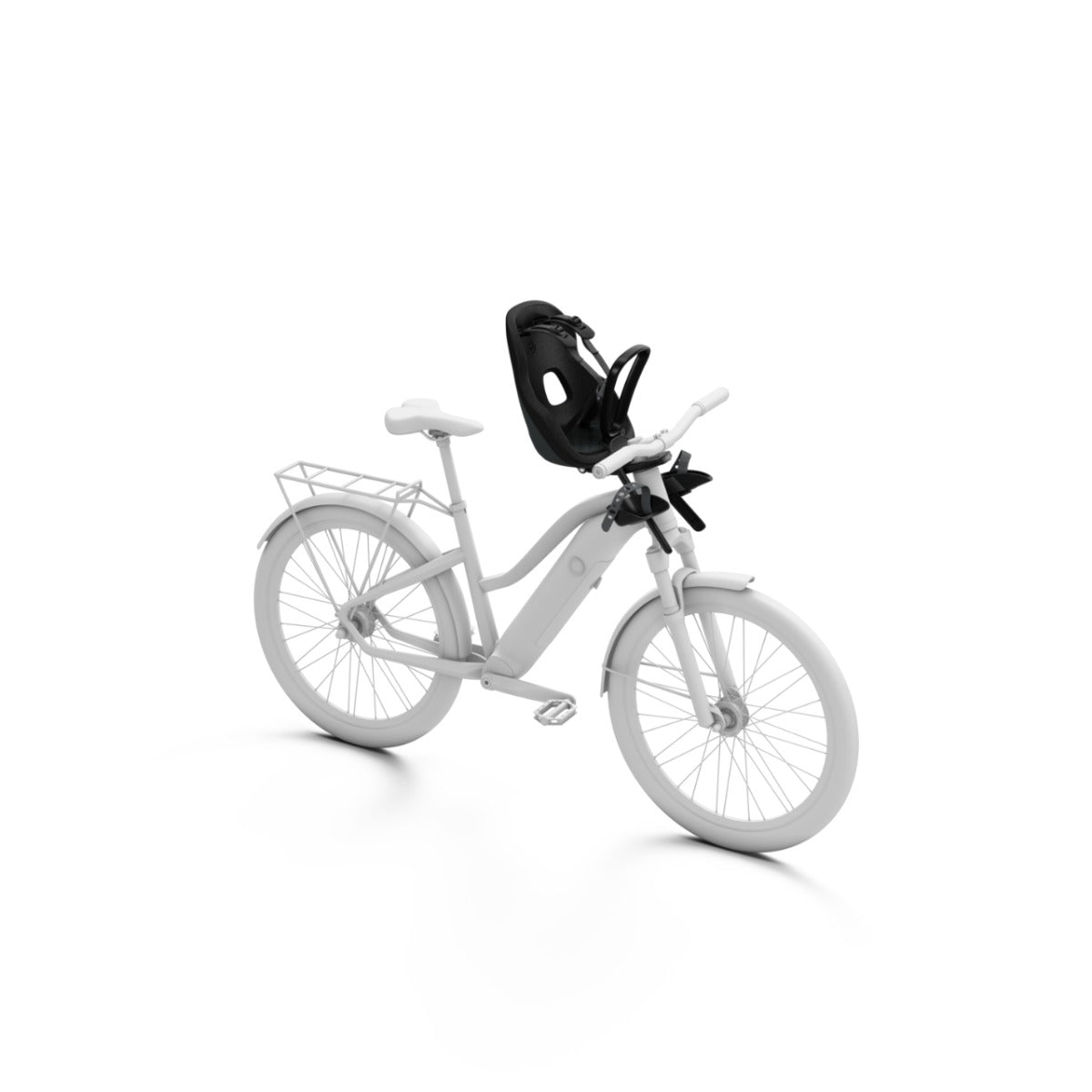 Scaun pentru copii, Thule Yepp Nexxt 2 Mini Midnight Black Front mounted, cu montare pe bicicleta in fata