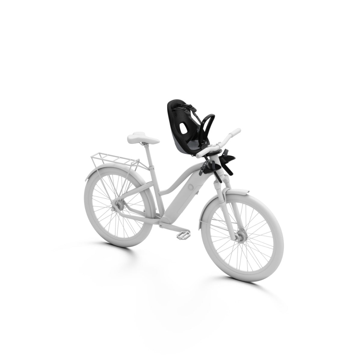 Scaun pentru copii, cu montare pe bicicleta in fata - Thule Yepp Nexxt 2 Mini Front mounted, Monument Gray