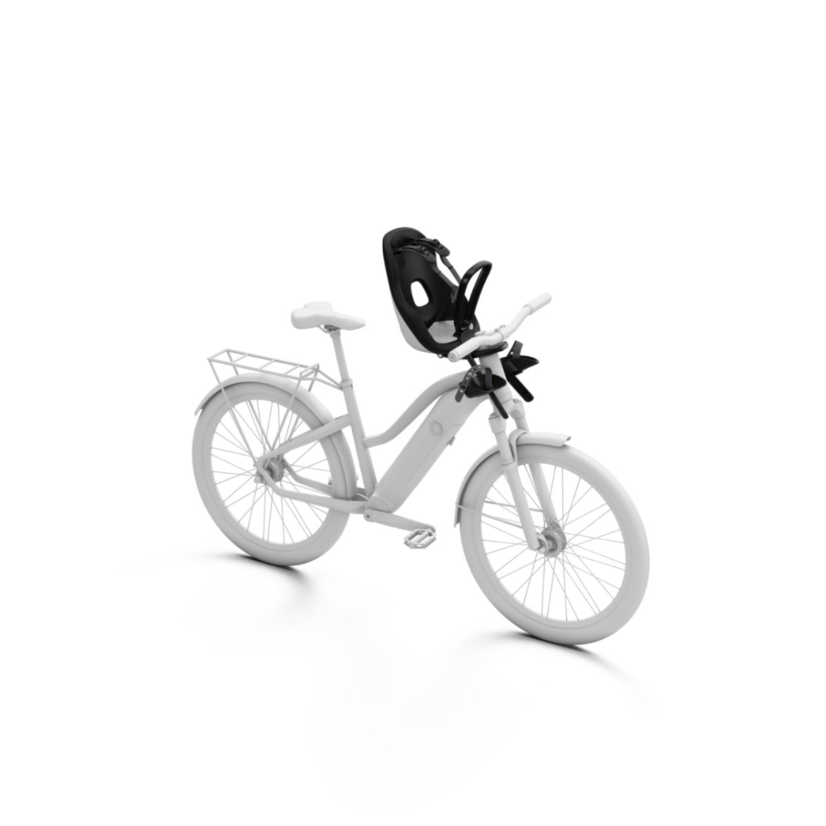 Scaun pentru copii, cu montare pe bicicleta in fata - Thule Yepp Nexxt 2 Mini Front mounted, Snow White