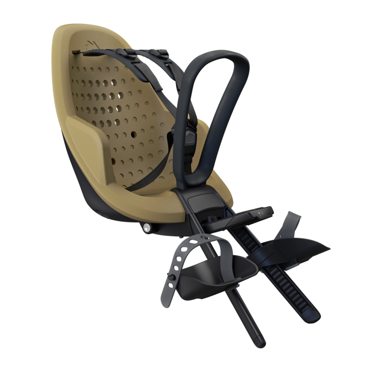 Scaun pentru copii, cu montare pe bicicleta in fata - Thule Yepp 2 Mini Front mounted, Fennel Tan