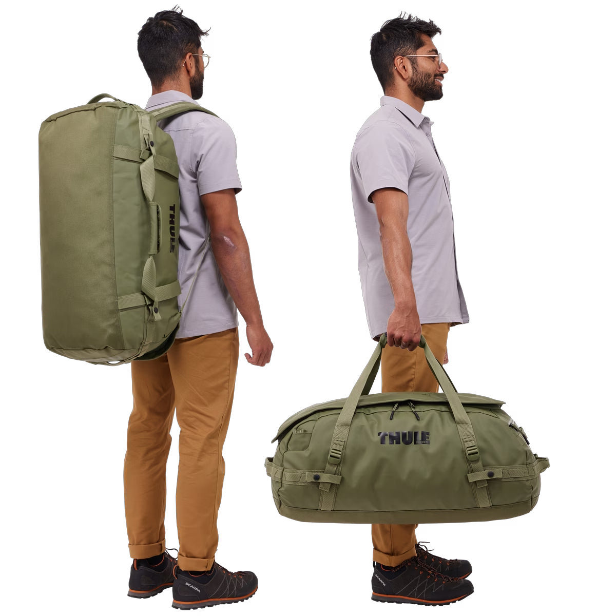 Geanta voiaj duffel, Thule, Chasm, 70L, Olivine