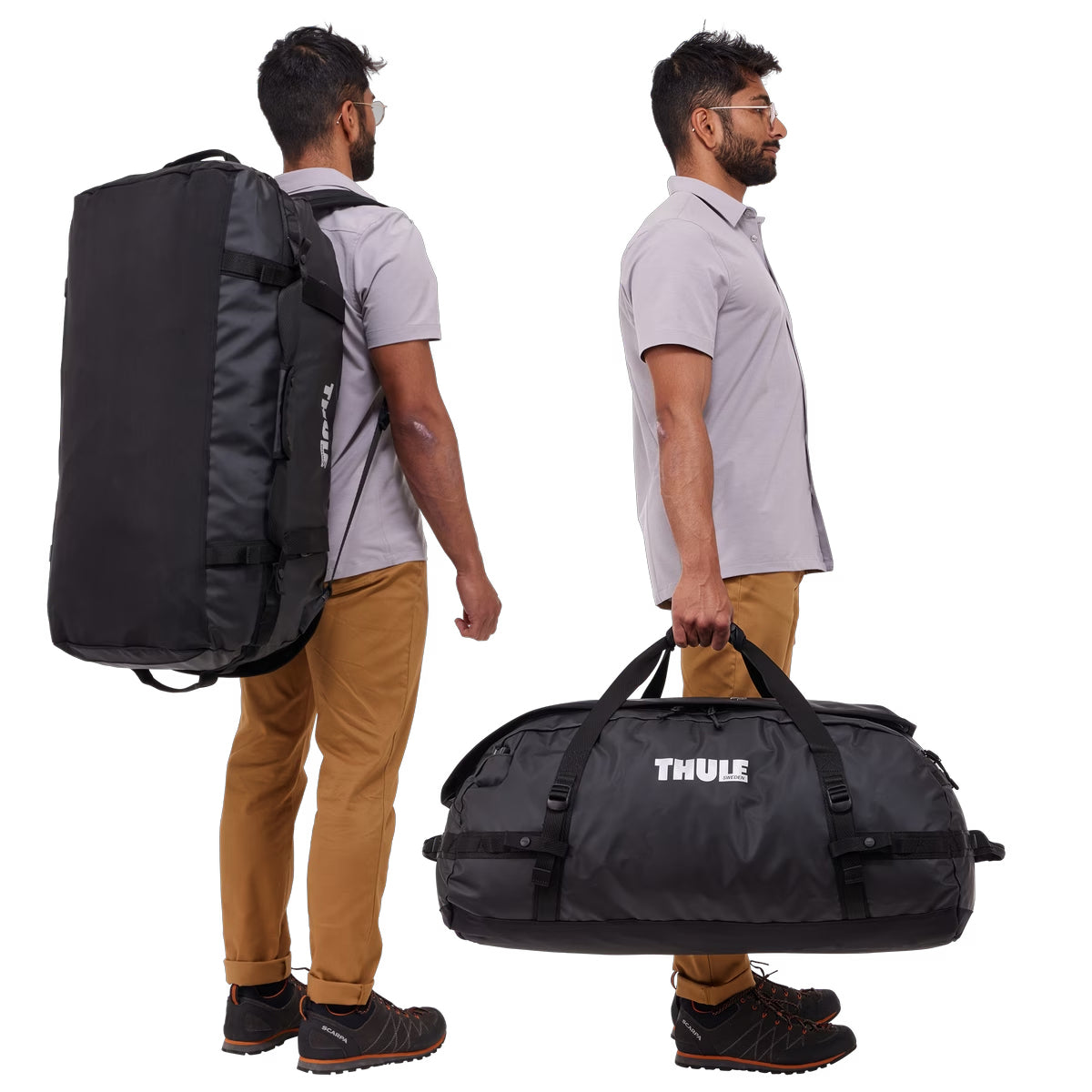 Geanta voiaj duffel, Thule, Chasm, 90L, Black