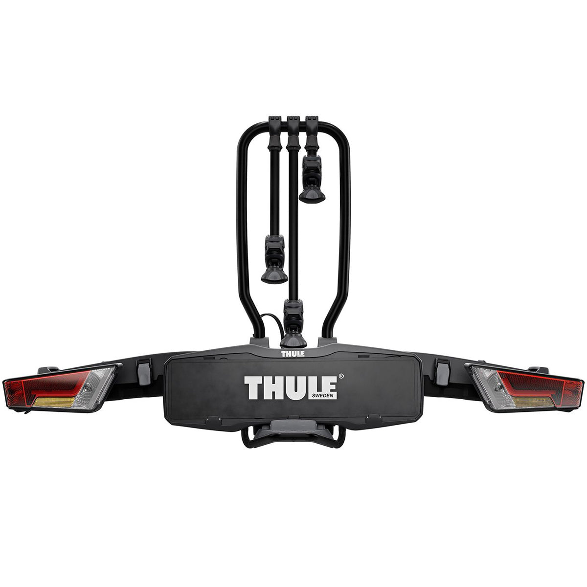 Suport biciclete Thule EasyFold XT 3  NEGRU cu prindere pe carligul de remorcare - pentru 3 biciclete