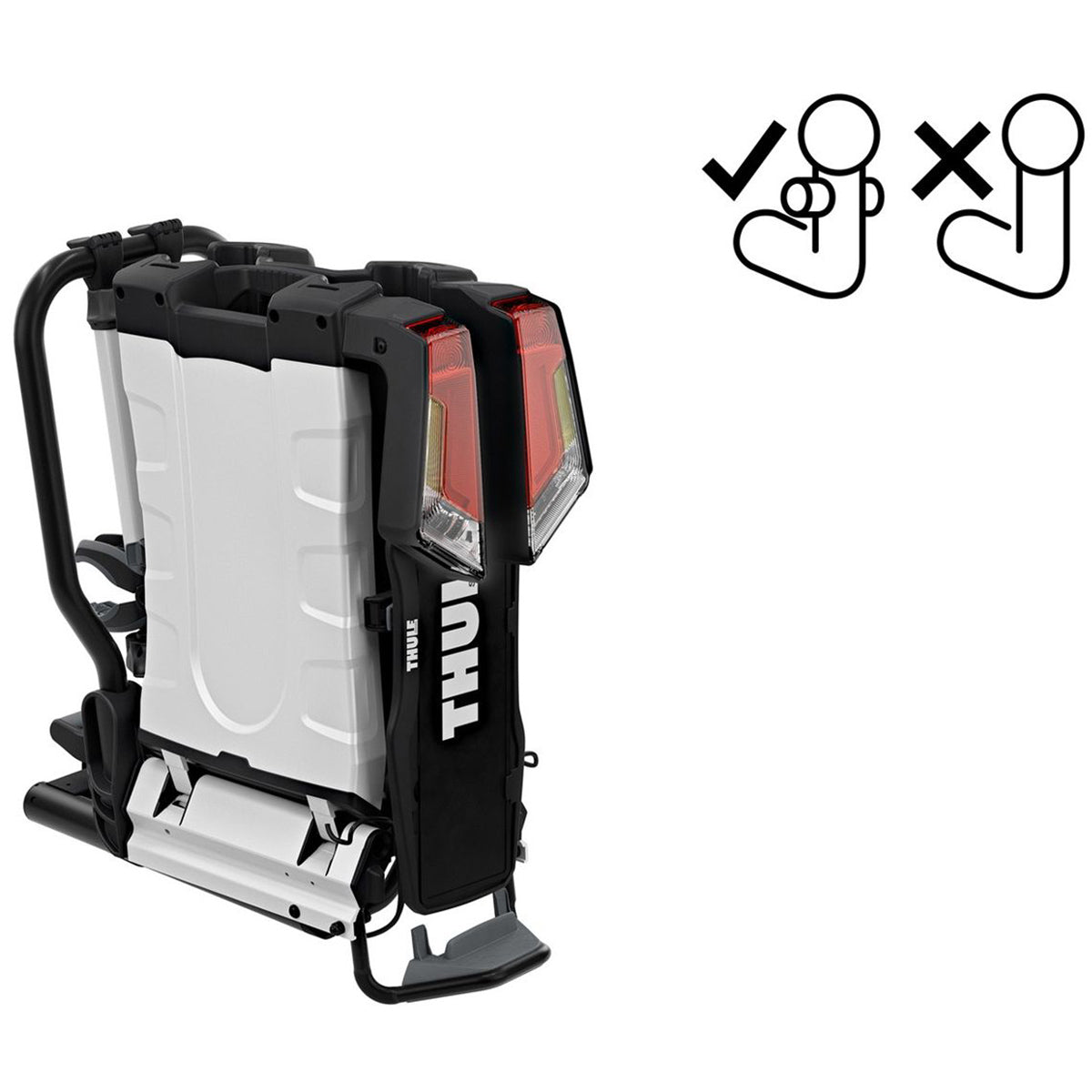 Suport biciclete Thule EasyFold XTF 2 cu prindere pe carligul de remorcare (13 pini) - pentru 2 biciclete